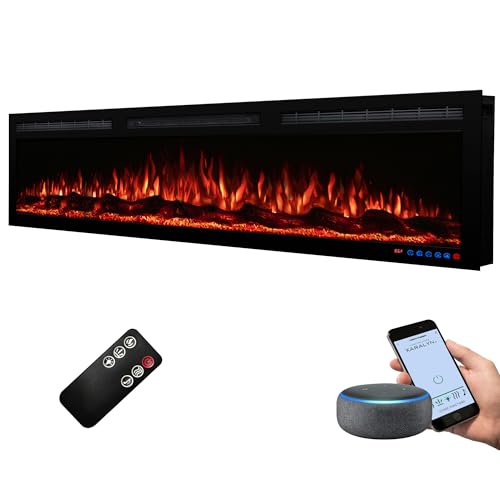 Dreamflame 60 Wifi Enabled Electric Fireplace Smart Control Via Alexa