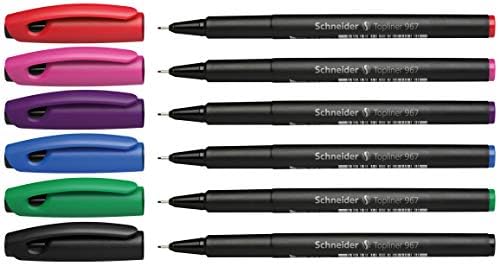 Schneider Topliner 967 cienkopis (grubość kreski 0,4 mm) 1 sztuka, żółty