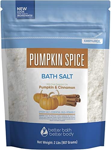 Amazon.com : Pumpkin Spice Bath Salt 32 Ounces Epsom Salt with Natural ...