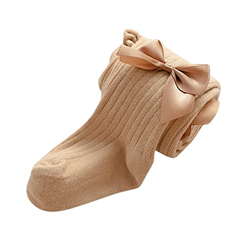 Baby Girls Tights Cable Knit Solid Leggings Winter Warm Stockings for Toddler Girl 𝗦eamless Stockings with Bow