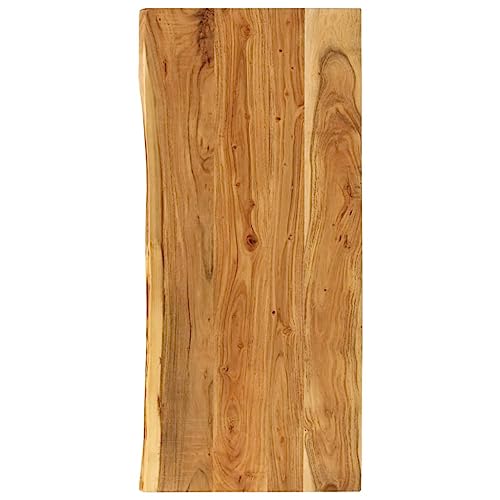 Dessus de meuble lavabo de salle de bain Acacia 140x52x2,5 cm