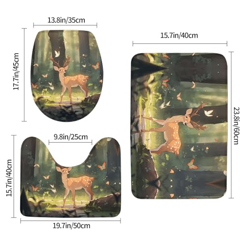 Tapis de bain antidérapants pour éviter les chutes Bambi (3x)
