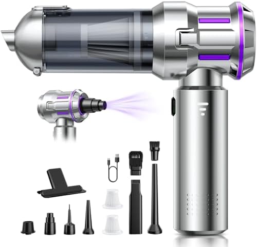 Handheld Vacuum Cleaner, 22000Pa 4-in-1 Car Vacuum Cleaner Cordle...