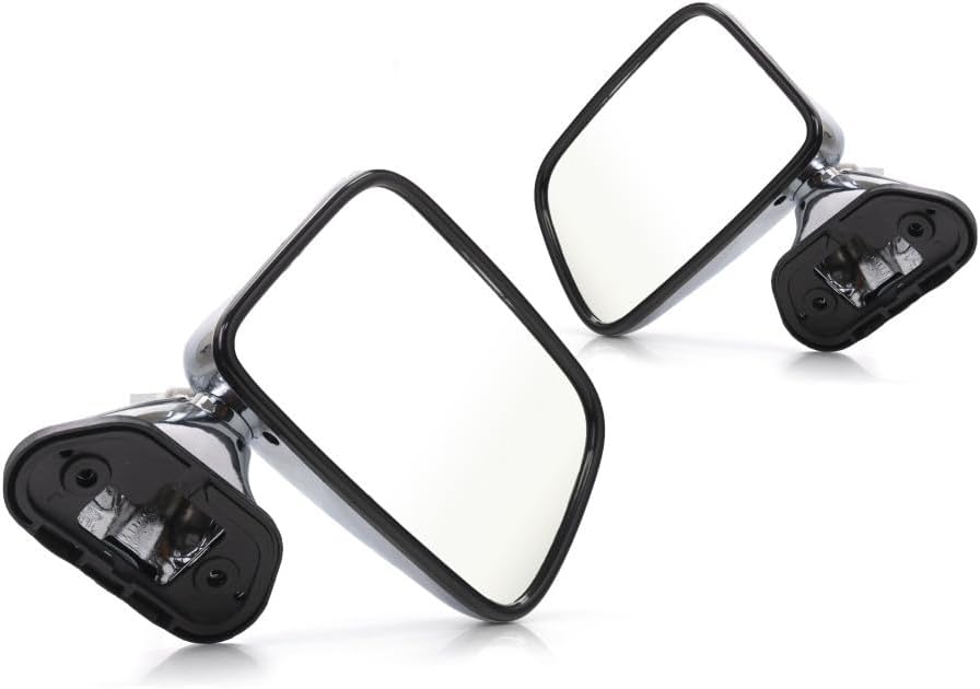 For Toyota Pickup 1989-1995 Door Mirror Driver and Passenger Side | Pair | Manual | Non-Heated | Replacement For 8794089141, 8791089143 | TO1320122, TO1321122