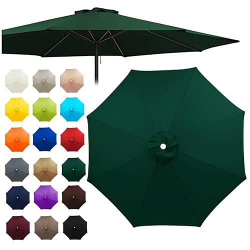 GAOXIAO Toldo de Repuesto Universal para Sombrilla, Parasol de Repuesto para Sombrilla, Cubierta de Repuesto para Sombrilla de 6/8 Costillas para Exteriores Mesa de Patio N 6 Ribs:2.5m
