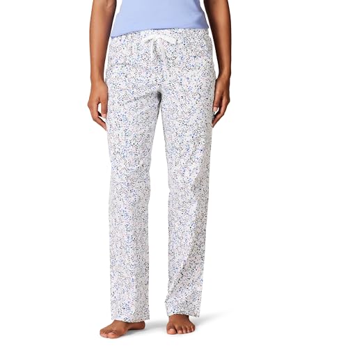 Amazon Essentials Women's Poplin Sleep Pant, Blue...