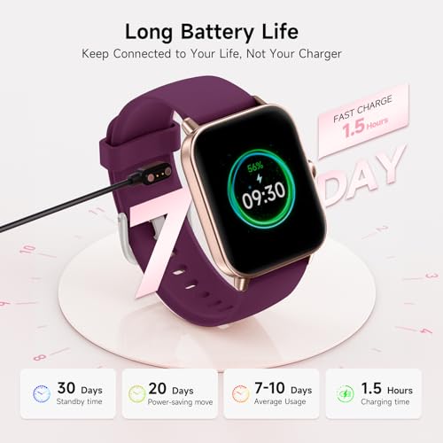 Image of Smart Watches for Women,1.85 inch AMOLED Touchscreen for Android & iPhone Alexa Built-in Bluetooth Calls,Fitness Watch 110+ Sport Modes Heart Rate /Sp02 /Sleep /Calories Monitor IP68 Waterproof
