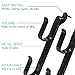 Killer's Instinct Outdoors 2 Pack Truck Gun Rack Fishing Rod Holder for Truck Black Metal 18500 Gun Bow & Tool Rack for Autos Adjustable 9 inches to 14 inches