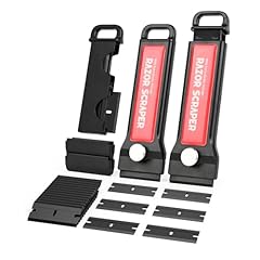 EHDIS 2 Raschietto Professionale con 20 Lame in Plastica, Lame di Ricambio Integrate nel Raschietto, per Rimozione Adesivo in plastica, Rimozione della Colla in Vinile