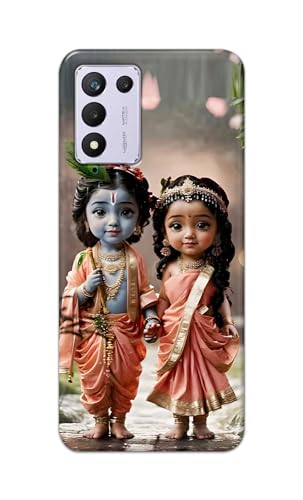 Image of Printed Hard Back Cover for Realme 9 5G Speed Edition | Realme 9 5G SE | Realme 9 SE 5G Back Cover (Radha Krishna Love -J2) -190724(EA)