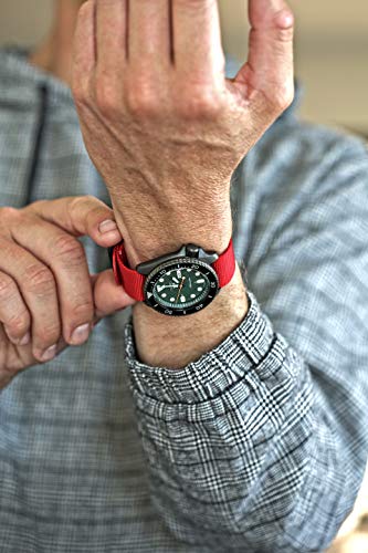 Da Luca Ballistic Nylon Military 1 Piece Watch Strap - Red (Pvd Buckle) : 26Mm #TOP2