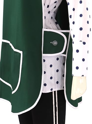 LINEN CLOSET Womens Tabards with Pockets for Men Ladies Cleaning Catering Chef Kitchen Aprons Unisex Hygea Tabard Apron Work Tabards - Image 3