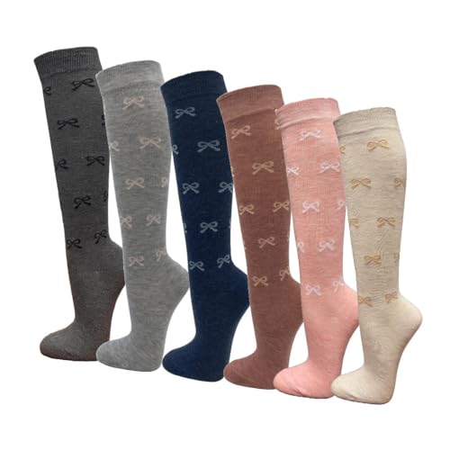 Image of SocksKnee Women Multi-Pack Colorful Variety Design Assorted Activewear Knee-High Stocking Socks, 9-11