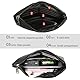 Leathario Handgelenktasche Herren Echtleder, Vitage Handtasche für Handy, ideal für Reisen Festival Herrenhandtasche Schwarz