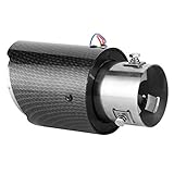 [Ajustement universel réglable] Avec une pince réglable intégrée, cette pointe peut accueillir des tuyaux allant de 35 mm à 63 mm de diamètre. Avant d'acheter, veuillez mesurer le tuyau de votre voiture pour assurer la compatibilité. conception universelle le rend adapté à un large éventail de véhicules, y compris des camions de voitures et des VUS.