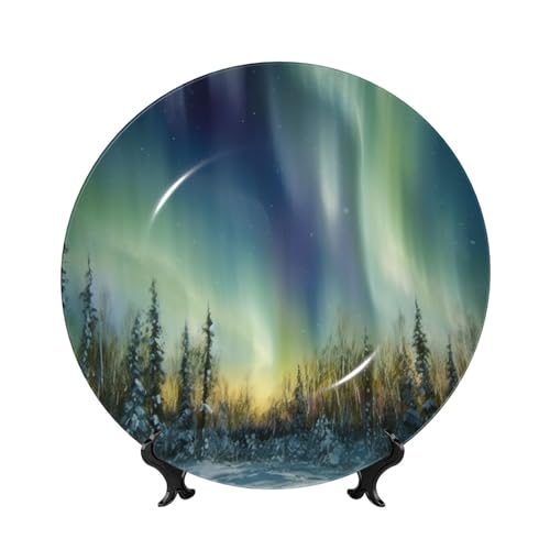 Assiette décorative porcelaine Aurora pour sublimer un mur vide