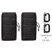 Molle Pouch Tactical Attachments Backpack Accessories EDC Pouches Compact Multi-purpose Water resistant Military Utility Gadget Gear Hanging Waist Bags for Hiking Camping Car Cycling 2 pack + 2 D-ring