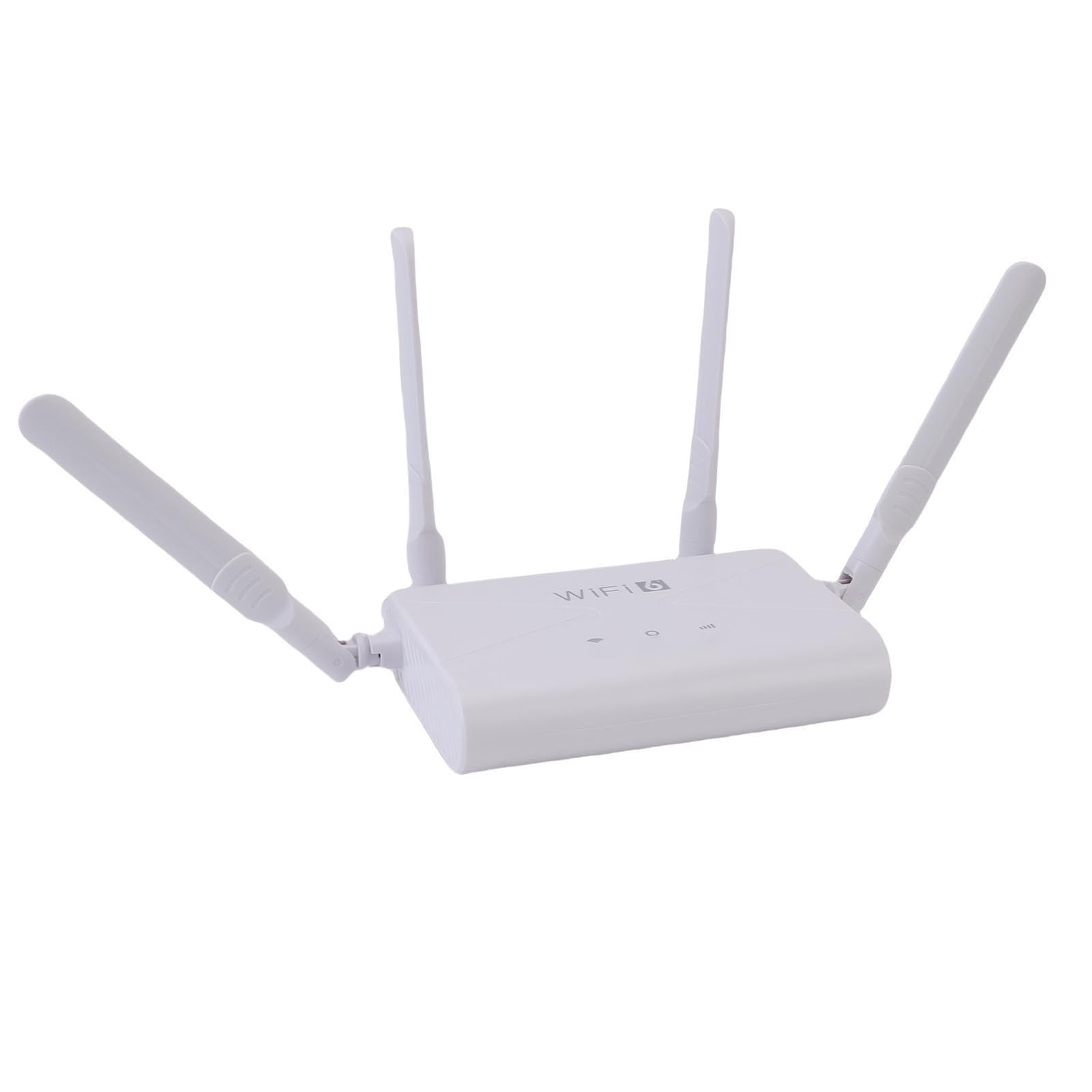 CHICIRIS Router Wireless 4G WiFi6 Hotspot CPE Veloce da 300 Mbps per Ufficio Domestico con 4 Antenne Materiale ABS