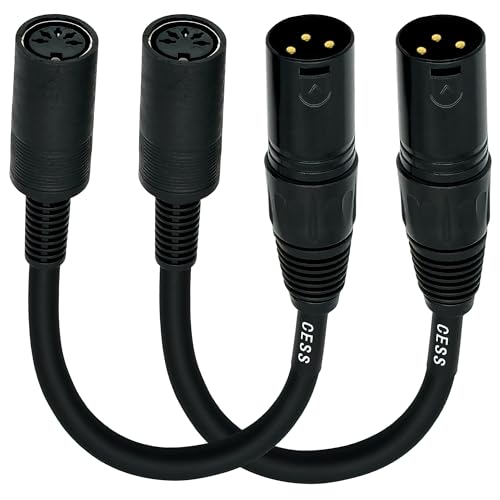Câble adaptateur DIN 5 broches femelle vers XLR 3 broches mâle pour contrôleur et synthétiseur