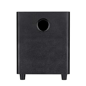 8 Inch Passive Subwoofer, 100W Power Heavy Bass Powerful Sound Synthetic Fiber Wood Material, Passive Speaker for Home Theater Party Plug and Play, Black