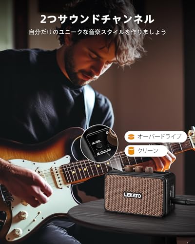 LEKATO ギターアンプ 5W エレキギターアンプ の商品画像 1