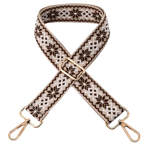 Image of Replacement Purse Strap Shoulder Strap Adjustable Crossbody Strap for Women Crossbody Wide Shoulder Bag, Gold Hardware-color9, 28 inch to 50 inch