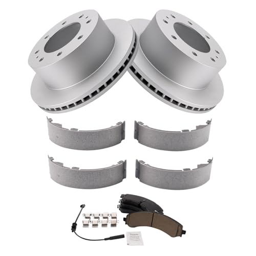 Image of TRQ Rear Brake Pad & Rotor Kit Compatible with 2020-2021 Chevrolet 2020-2022 GMC