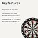 Amazon Basics Dartboard for Adults, Regulation Size, with Steel Tip Darts