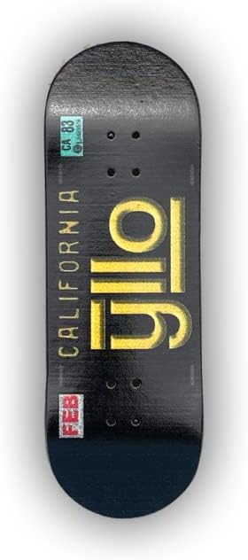 Miniatura 4 de Yllo CA License - Diapasón completo de 5 capas de madera de 3.937 in x 1.299 in con camiones mejorados de 1.260 in, tuercas de bloqueo, ruedas CNC