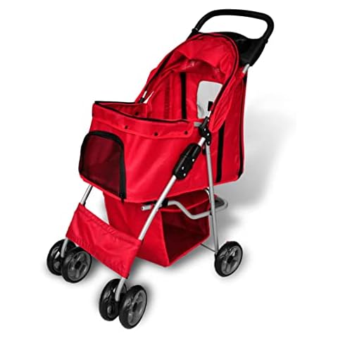 vidaXL Hundebuggy 15 kg Hundewagen Hunde Haustier Buggy Pet Stroller Roadster Cover