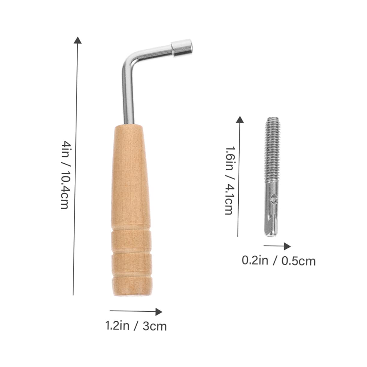 Toddmomy 1Set Lyre Harp String Nail Kit with Tuning Wrench Durable Musical Instrument Parts Easy to Install Lyre Accessory for String Instrument Tuning High Reliability and Safe