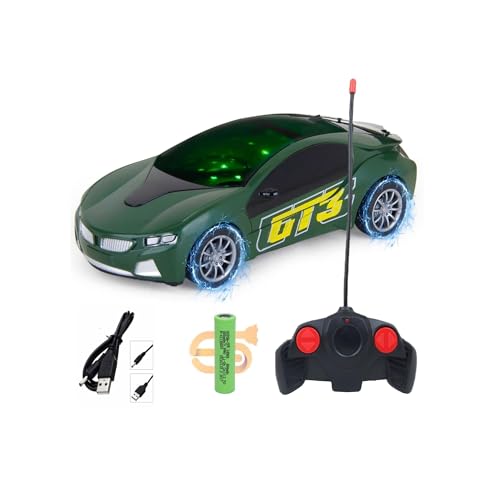 Image of CADDLE & TOES Remote Control Chargeable 3D Famous Car with Flashing Light, Radio Control Race car for Kids for 3-12 Year Old Boy Birthday Remote Control Car Rechargeable Multicolor