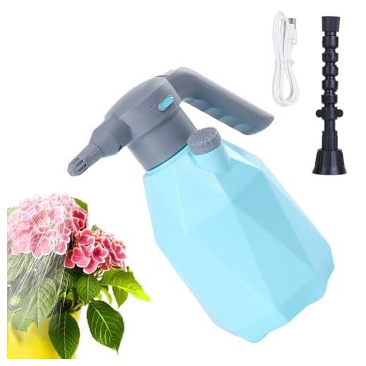 HASTHIP® 2L Electric Watering Spray Pump for House, Garden Plants, Automatic Plant Watering Kettle with USB Cable and Adjustable Nozzle, Gardening Watering Pump Sprayer for Plants, Flowers