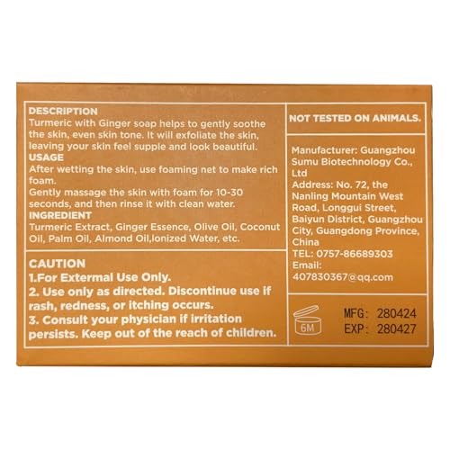 Princess Belle Turmeric Soap Bar For Face And Body, Skin Lightening Soap For Dark Spots thumb #6