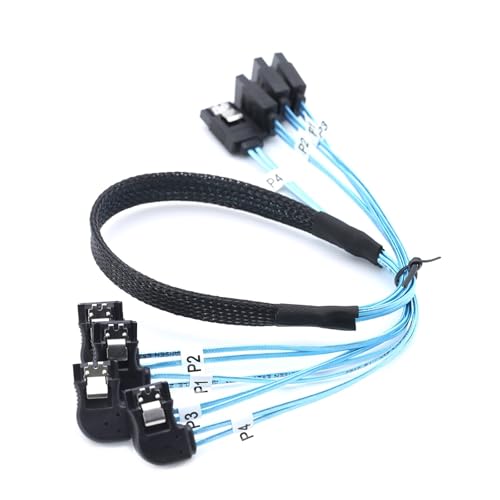 Cable SATA 4 puertos 0.5 m para conexión SSD