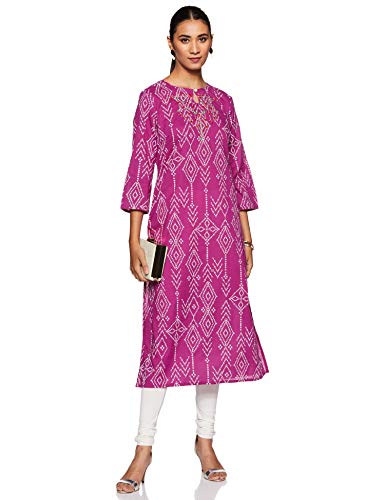Image of Amazon Brand - Tavasya Women's Cotton Regular Kurti