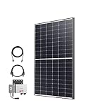 Anker SOLIX RS40 Balkonkraftwerk, Einzelset ohne Halterung, Silbernes Grid, 830W, 1x 415W Photovoltaik Solarpanel,...