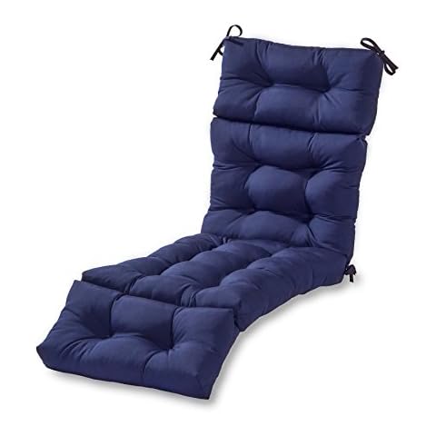 Greendale Home Fashions 72 x 22-inch Outdoor Chaise Lounge Cushion, 1 Count (Pack of 1), Midnight Cover