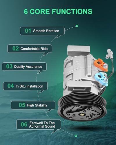Image of SCITOO AC Compressor for S-uzuki Vitara 1999-2003 2.0L S-uzuki for Vitara 1.6L 2002 Air Conditioning Compressor