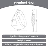 Lvjkes Tragetuch baby neugeboren, Tragetuch baby, Multifunktionale kindertrage, Einstellbar, Tragbar, für Babys von 0 bis 36 Monaten, Kleinkinder mit einem Gewicht bis 20 kg (Blume Grau)
