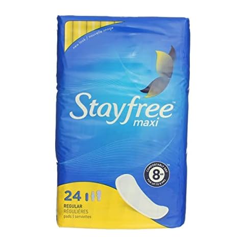 Stayfree Maxi Pads 24ct Regular Cover
