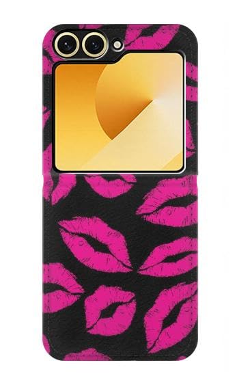 Funda para Samsung Galaxy Z Flip 6 y Flip 7 FE con diseño de besos y gran protección anti-impactos