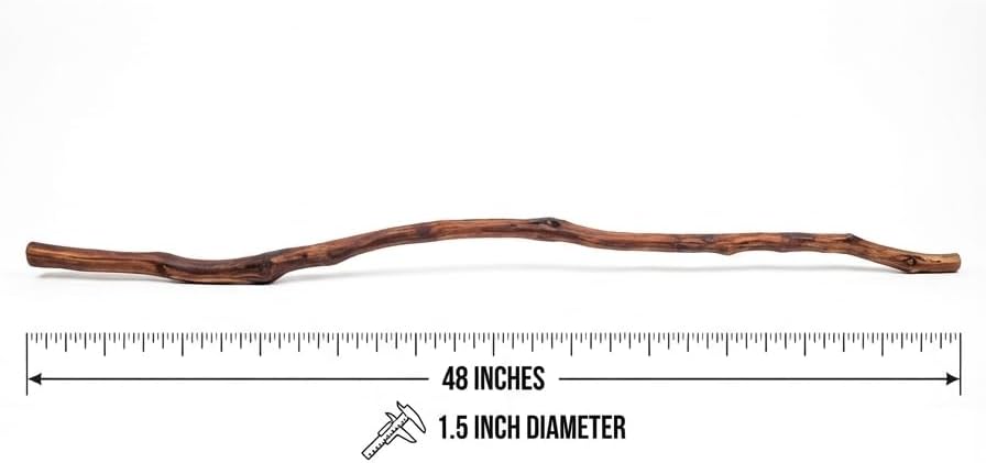 Natural Manzanita Wood Perch for Birds - 48 Inch Hand-Sanded Branch - Eco-Harvested California Chew Stick for Parrots, Bearded Dragons, Geckos - Safe Climbing & Basking