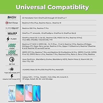 Image of 85w Charger for Vivo X70 Pro /X 70 Pro, X70 Pro Plus, X80 / X 80, X80 Pro /X 80 Pro, X80 Pro Plus, Y21A, Y21e Not Show Flash Charging (DEC145)