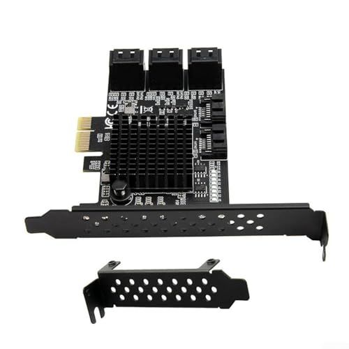 Tarjeta de expansion SATA controlador PCI-E de 8 puertos Marvell 88SE9215 Windows Linux 7