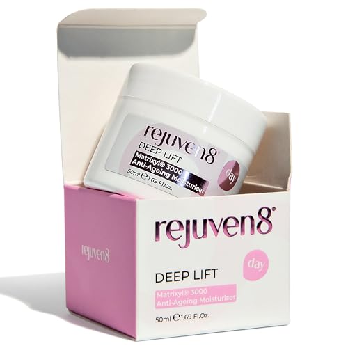 Rejuven8 Deep Lift Day Cream with Matrixyl 3000, Marine Collagen,...