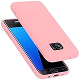 Cadorabo Funda para Samsung Galaxy S7 Edge en Liquid Rosa - Cubierta Proteccíon de Silicona TPU Delgada e Flexible con Antichoque - Gel Case Cover Carcasa Ligera