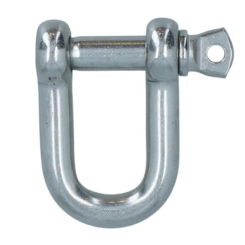 Manille marine 12mm inox 316 pour bateau et levage AB Tools lot de 4