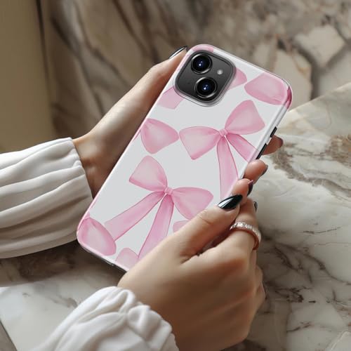 Coque iPhone 15 Plus DEENAKIN double couche rigide et silicone motif mignon