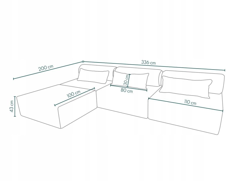 TRADA Divano da Esterno BALI M - Salottino da Giardino Esterno Resistenti alle Intemperie - Divanetti da Esterno Moderno per Giardino - Balcone e Terrazza - Grigio